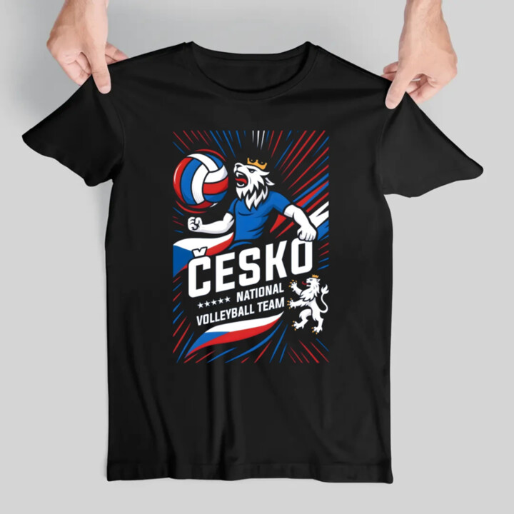 Česko - national volleyball team - pánské tričko s potiskem