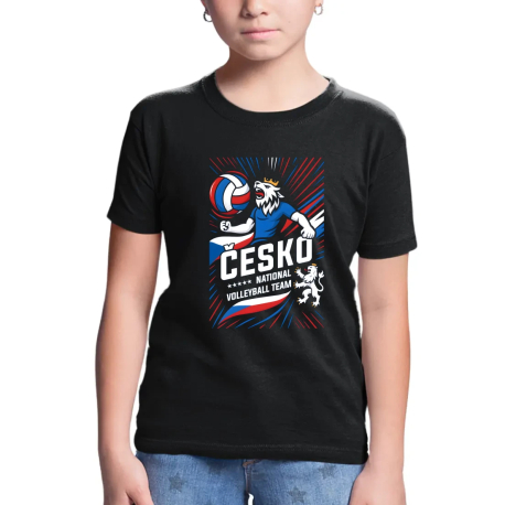 Česko - national volleyball team - dětské tričko s potiskem