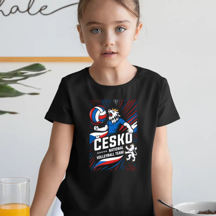 Česko - national volleyball team - dětské tričko s potiskem
