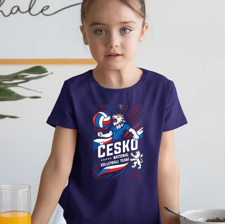 Česko - national volleyball team - dětské tričko s potiskem