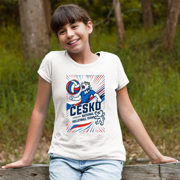 Česko - national volleyball team - dětské tričko s potiskem