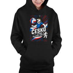Česko - national volleyball team - dětská mikina s kapucí