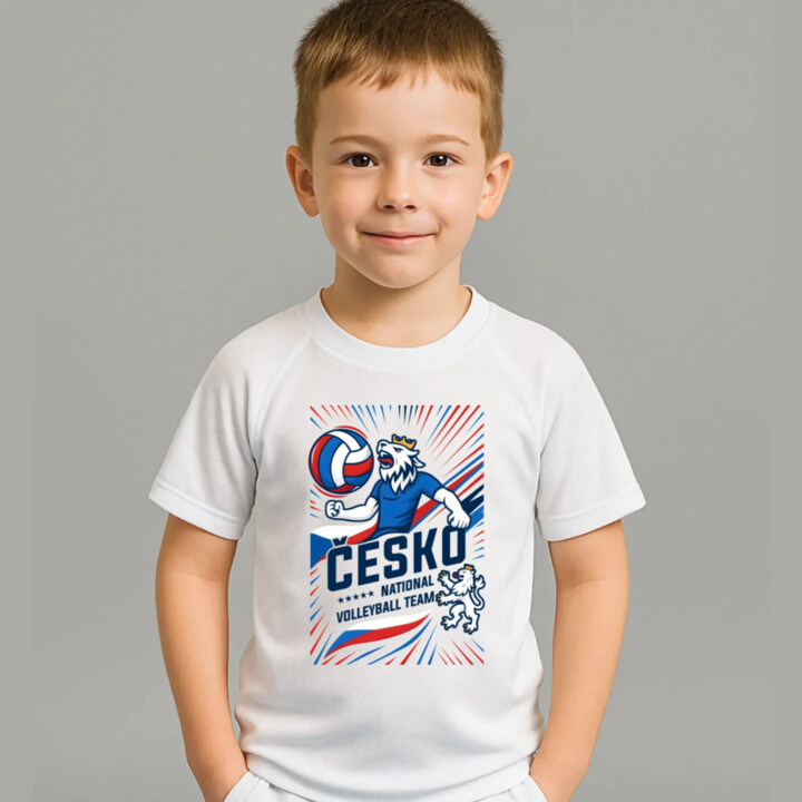 Česko - national volleyball team - dětské sportovní tričko s potiskem