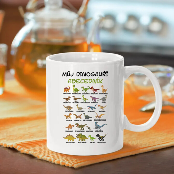 Můj dinosauří abecedník - hrnek s potiskem