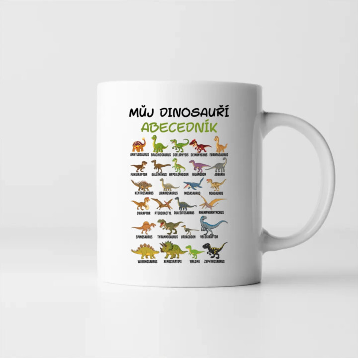 Můj dinosauří abecedník - hrnek s potiskem
