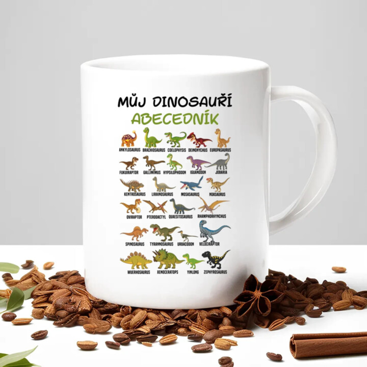Můj dinosauří abecedník - hrnek s potiskem