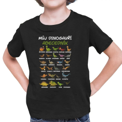 Můj dinosauří abecedník - dětské tričko s potiskem