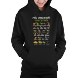Můj dinosauří abecedník - dětská mikina s kapucí