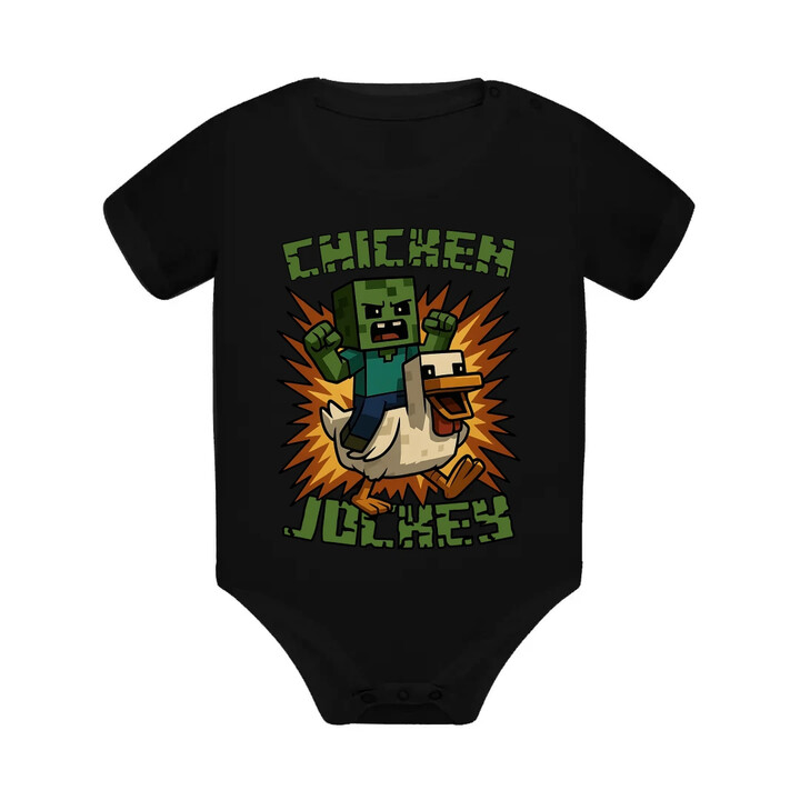 Chicken jockey - zombie - kuře - dětské body s potiskem