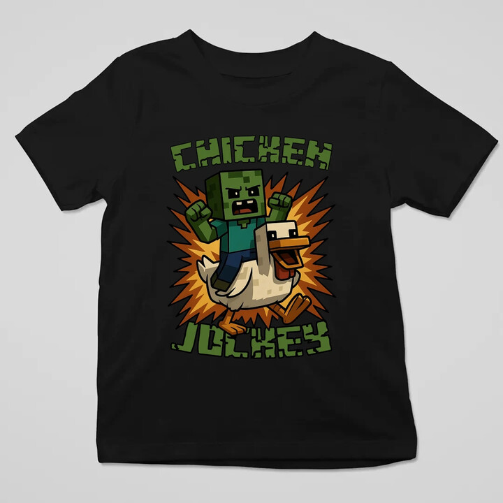 Chicken jockey - zombie - kuře - dětské tričko s potiskem
