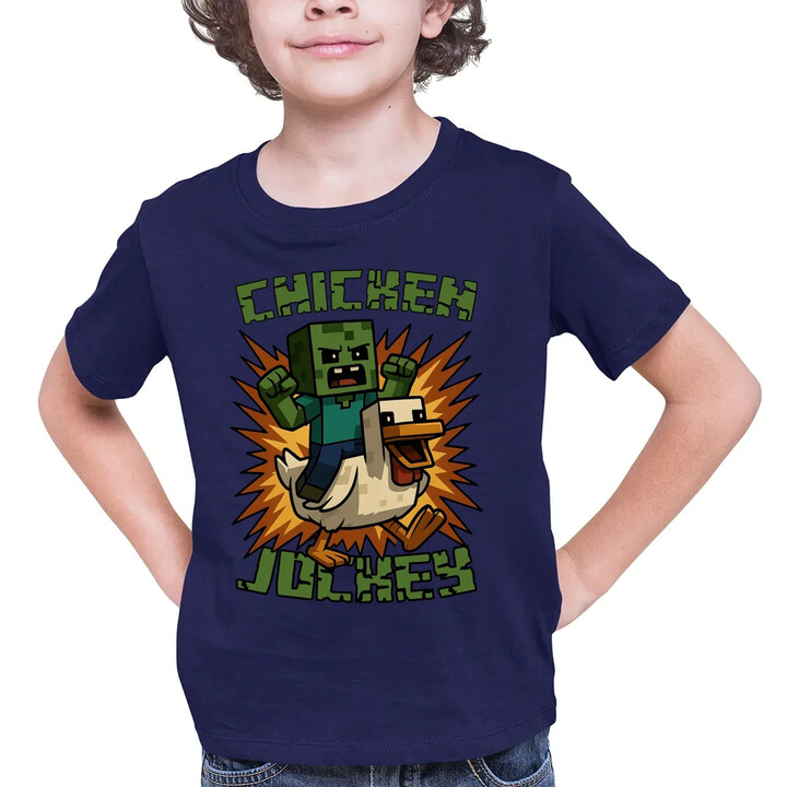 Chicken jockey - zombie - kuře - dětské tričko s potiskem