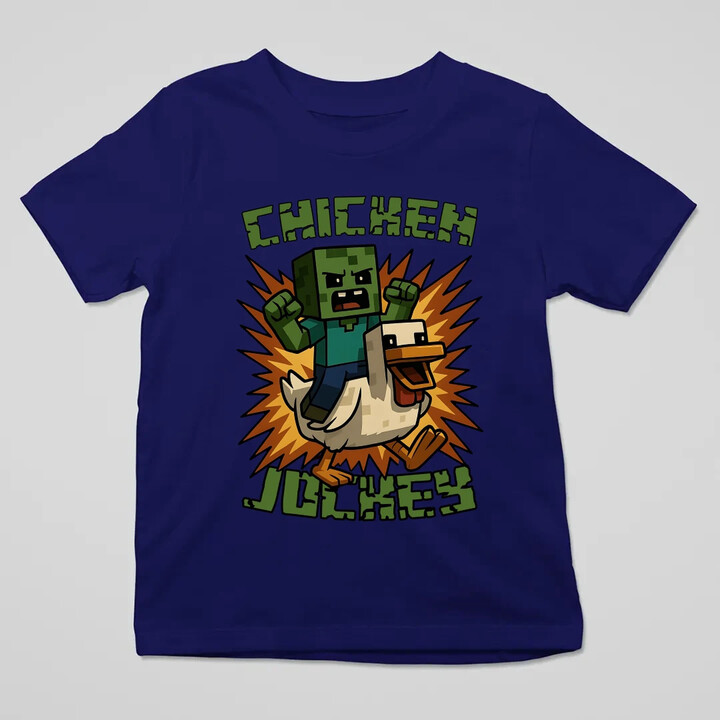 Chicken jockey - zombie - kuře - dětské tričko s potiskem
