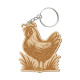 Slepice - přívěšek nebo klíčenka s gravírováním pro farmáře