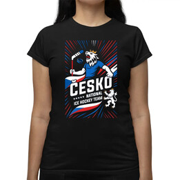 Česko - national ice hockey team  - dámské tričko s potiskem