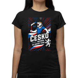 Česko - national ice hockey team - dámské tričko s potiskem