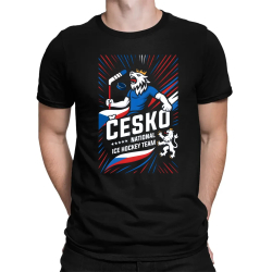 Česko - national ice hockey team - pánské tričko s potiskem
