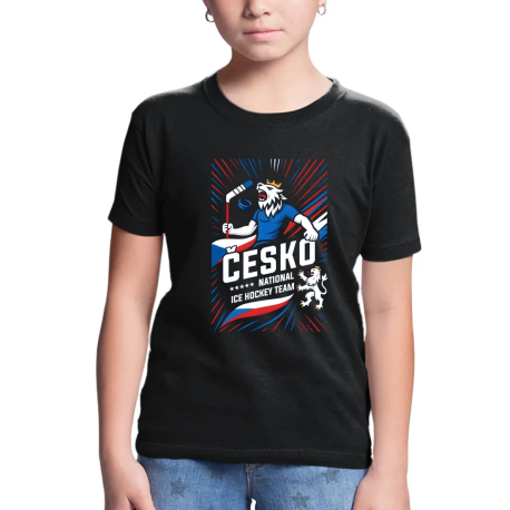 Česko - national ice hockey team - dětské tričko s potiskem