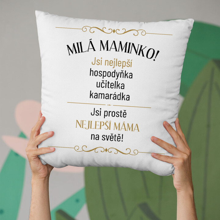 Milá maminko! - polštář