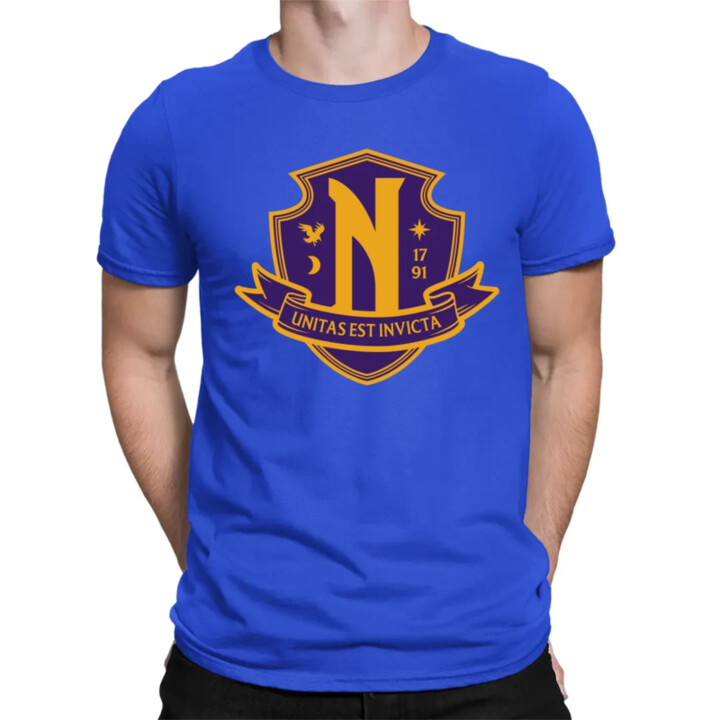 Unitas Est Invicta - Nevermore Academy - pánské tričko s potiskem