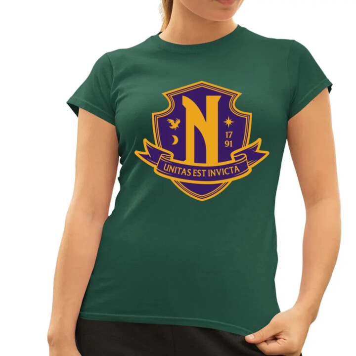 Unitas Est Invicta - Nevermore Academy  - dámské tričko s potiskem