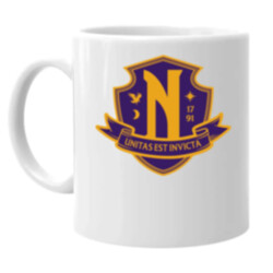 Unitas Est Invicta - Nevermore Academy - hrnek s potiskem