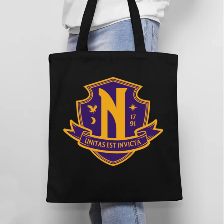 Unitas Est Invicta - Nevermore Academy - taška s potiskem