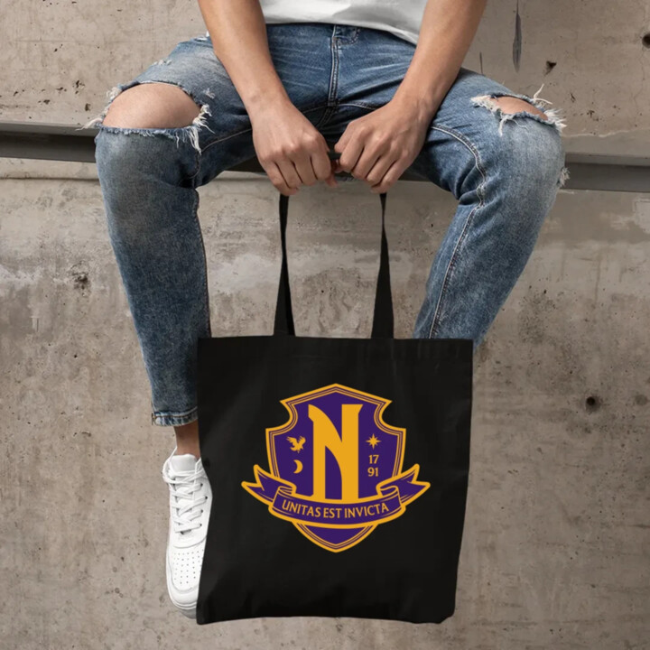 Unitas Est Invicta - Nevermore Academy - taška s potiskem