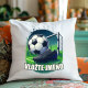 Fotbal (jméno) - míč a hřiště - polštář s potiskem - personalizovaný produkt