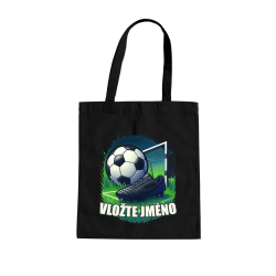 Fotbal (jméno) - míč a hřiště - taška s potiskem - personalizovaný produkt