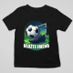 Fotbal (jméno) - míč a hřiště - dětské tričko s potiskem - personalizovaný produkt
