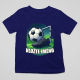 Fotbal (jméno) - míč a hřiště - dětské tričko s potiskem - personalizovaný produkt