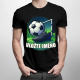 Fotbal (jméno) - míč a hřiště - pánské tričko s potiskem - personalizovaný produkt