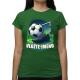 Fotbal (jméno) - míč a hřiště  - dámské tričko s potiskem - personalizovaný produkt