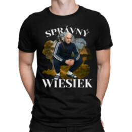 Správný Wiesiek - Geralt v teplákové soupravě - pánské tričko s potiskem