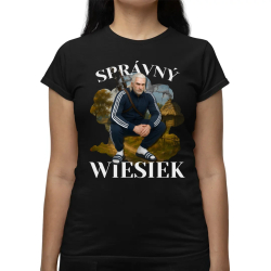 Správný Wiesiek - Geralt v teplákové soupravě  - dámské tričko s potiskem