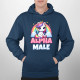 Alpha male - jednorožec s duhou - pánská mikina s potiskem