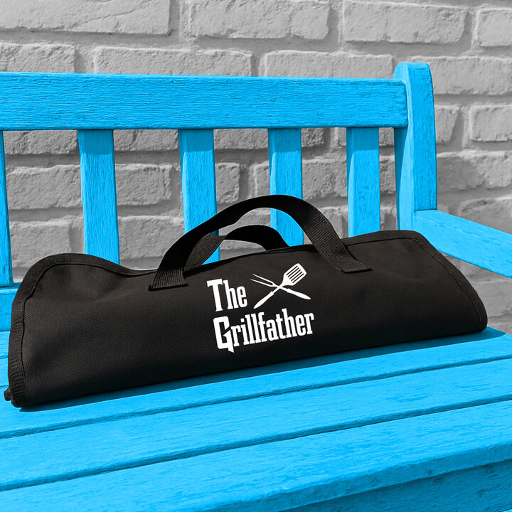 The Grillfather - grilovací nářadí v pouzdře s potiskem