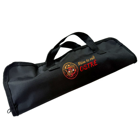 Mám to rád ostré - grilovací nářadí v pouzdře s potiskem