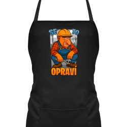 Se to opraví - zástěra s potiskem