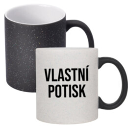 Magický třpytkový hrnek s vlastním potiskem