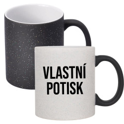 Magický třpytkový hrnek s vlastním potiskem