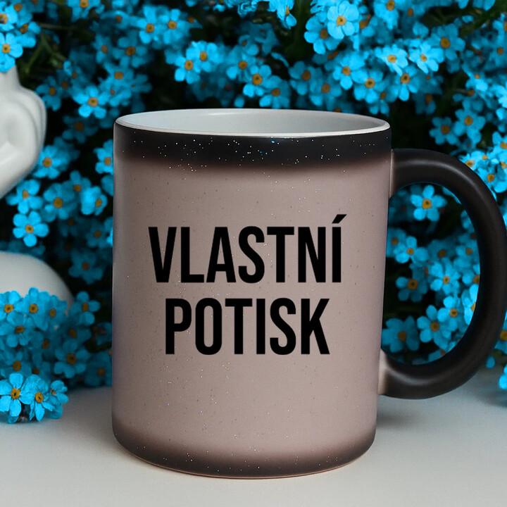 Magický třpytkový hrnek s vlastním potiskem