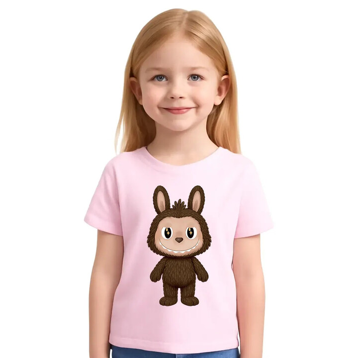 Plyšový Maskot Bubu - dětské tričko s potiskem pro fanoušky Labubu