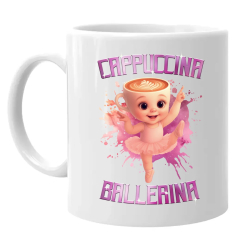 Cappuccina Ballerina Baby - Italian Brainrot - balerína šálek - hrnek s potiskem