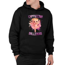 Cappuccina Ballerina Baby - Italian Brainrot - balerína šálek - pánská mikina s potiskem
