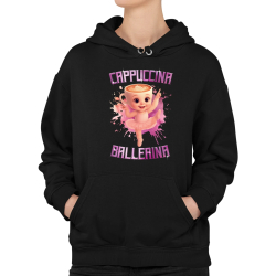 Cappuccina Ballerina Baby - Italian Brainrot - balerína šálek - dámská mikina s potiskem