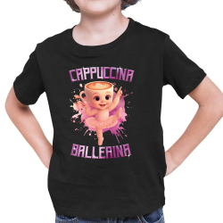 Cappuccina Ballerina Baby - Italian Brainrot - balerína šálek - dětské tričko s potiskem