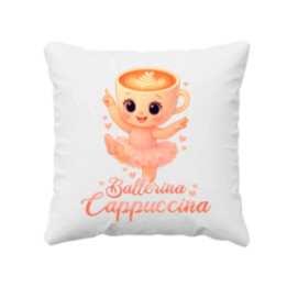 Cappuccina Ballerina Baby V2 - Italian Brainrot - balerína šálek - dětské tričko s potiskem - polštář s potiskem