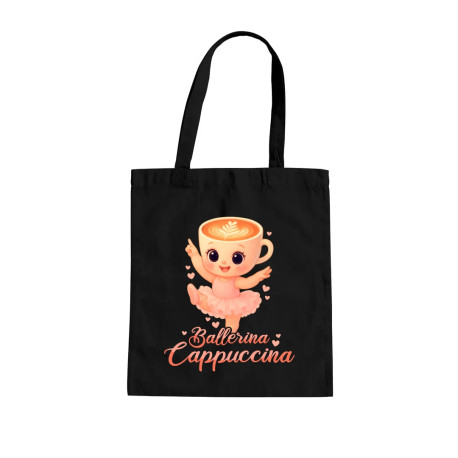 Cappuccina Ballerina Baby V2 - Italian Brainrot - balerína šálek - dětské tričko s potiskem - taška s potiskem