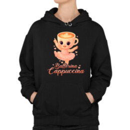 Cappuccina Ballerina Baby V2 - Italian Brainrot - balerína šálek - dětské tričko s potiskem - dámská mikina s potiskem